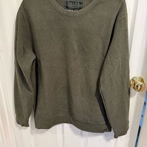 Jachs Men's Forest Green Crewneck Sweater